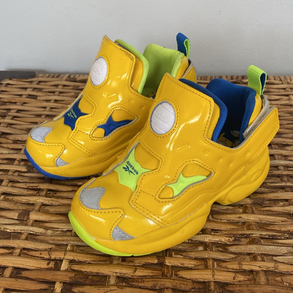 Reebok Versa Pump Fury Minion toddler slip-on shoes - Picture 1 of 11